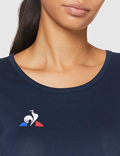 Le Coq Sportif Tennis tee SS N°1 W Camiseta, Mujer, Dress Blues, XS