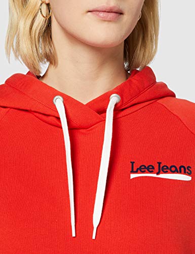 Lee Hoodie Sudadera con Capucha, Rojo (Poppy Red Nh), S para Mujer