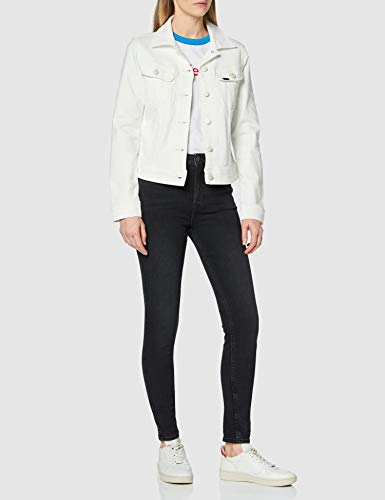 Lee Slim Rider Chaqueta de jean, Azul (RINSE 36), Medium para Mujer