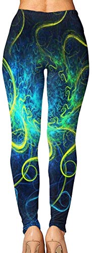 Leggings de Entrenamiento Deportivo con pantalón de Yoga Abstract Blue Sun Provide Women with High-Waisted, Leggings de Yoga para Gimnasio Ultra Suaves y livianos