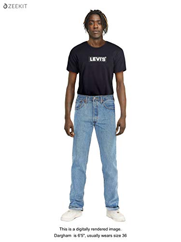 Levi's 501 Original Fit Jeans Vaqueros, Azul (Light Stonewash 0134), 36W / 32L para Hombre