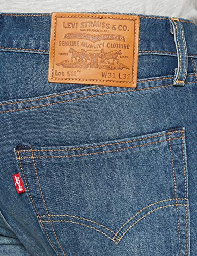 Levi's 511 Slim Vaqueros, Cioccolato Cool, 33W / 32L para Hombre