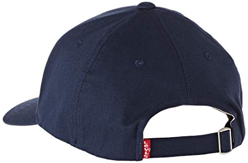 LEVIS FOOTWEAR AND ACCESSORIES Mid Batwing Flexfit Gorra, Azul (Navy Blue 17), Talla única (Talla del fabricante: UN) para Hombre