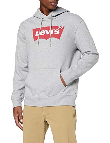 Levi's Graphic Hoodie B Capucha, Hm Po Co Midtone Heather Grey, L para Hombre