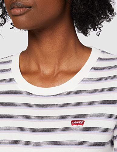 Levi's LS Baby tee Camiseta, Berimbao Lavender Frost, L para Mujer