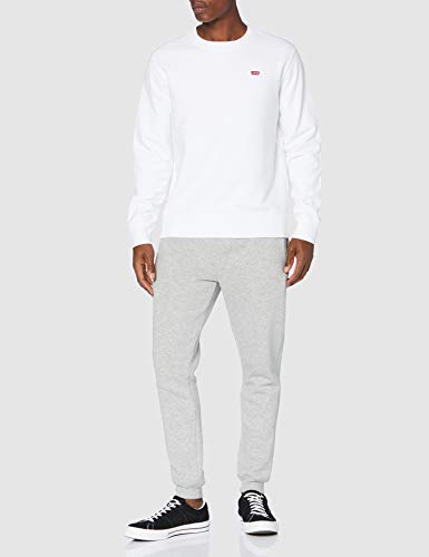 Levi's New Original Crew Sudadera, White, L para Hombre