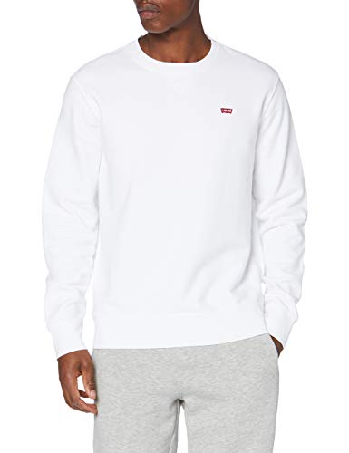 Levi's New Original Crew Sudadera, White, L para Hombre