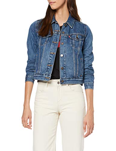 Levi's Original Trucker Chaqueta Vaquera, Soft As Butter Dark, M para Mujer