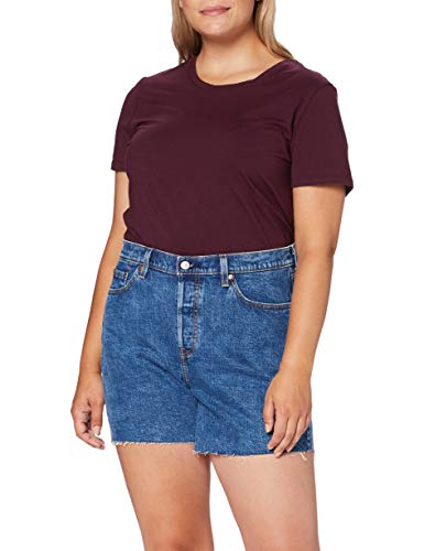 Levi's Plus Size Pl 501 Original Short Denim Shorts, Charleston Erosion, 16 para Mujer