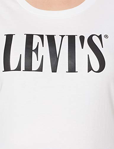 Levi's Plus Size tee Camiseta, White (Pl 90's Serif T2 White+ 0085), XXX-Large (Size: 3 x) para Mujer