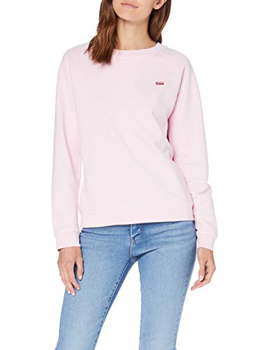 Levi's Relaxed Graphic Crew Sudadera, Batwing Chest Hit Pink Lady, XXS para Mujer