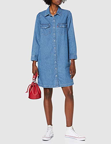 Levi's Selma Dress Vestido, Blue (Going Steady (2) 0000), Large para Mujer