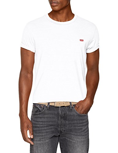 Levi's SS Original Hm tee Camiseta, Cotton + Patch White, XL para Hombre