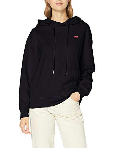 Levi's Standard Hoodie Sudadera con capucha, Caviar, M para Mujer