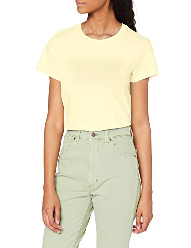 Levi's The Perfect tee Camiseta, Batwing Outline Lemon Meringue, XS para Mujer