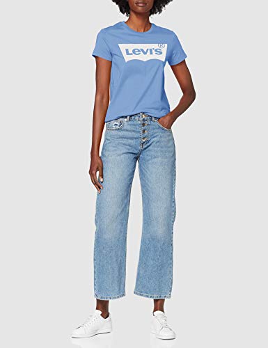 Levi's The Perfect tee Camiseta, Blue (Bw T2 Marina 0793), Small para Mujer