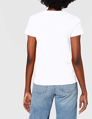 Levi's The Perfect tee Camiseta, White (Pink California Skies White+ 0917), Small para Mujer