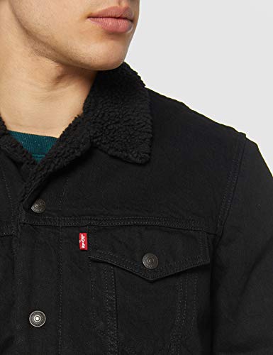 Levi's Type 3 Chaqueta Vaquera, Berk Sherpa Trucker, L para Hombre