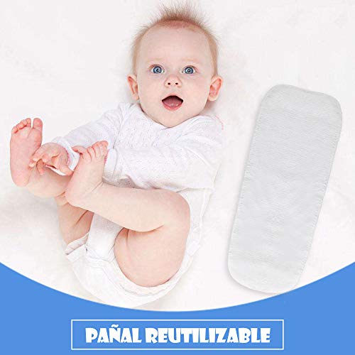 Lictin 7 PCS Braguitas de aprendizaje para niños Calzones de entrenamiento Bragas de aprendizaje reutilizables Pañales de tela Bebé ropa interior talla 2-3 años