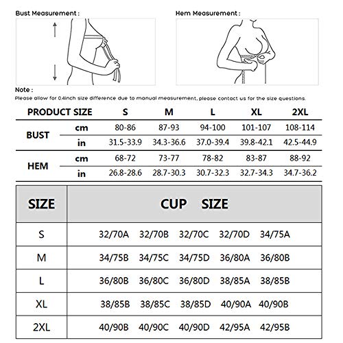 Litthing Sujetador Deportivo Sujetador inalámbrico de Encaje Sujetador sin Costuras Sujetador cómodo de la Ropa Interior Sin Gimnasio Push-up Bra Yoga Entrenamiento Correr Boxeo (XL, Negro+ Blanco)