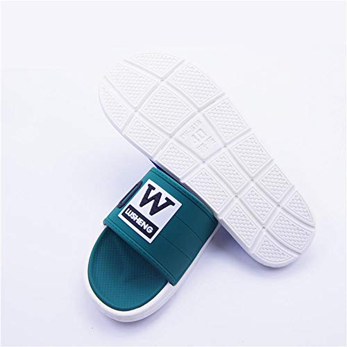 LNLJ - Pantuflas de masaje para juveniles con fondo suave PVC-verde/43,Pantuflas de verano