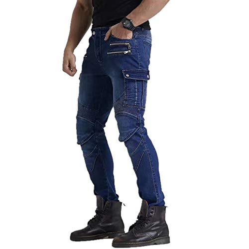 Los últimos Pantalones De Moto Para Hombre, Pantalones De Moto, Pantalones De Moto Off-road, Con Versión Mejorada De Esterilla Protectora Extraíble, Pantalones De Moto Anticaída