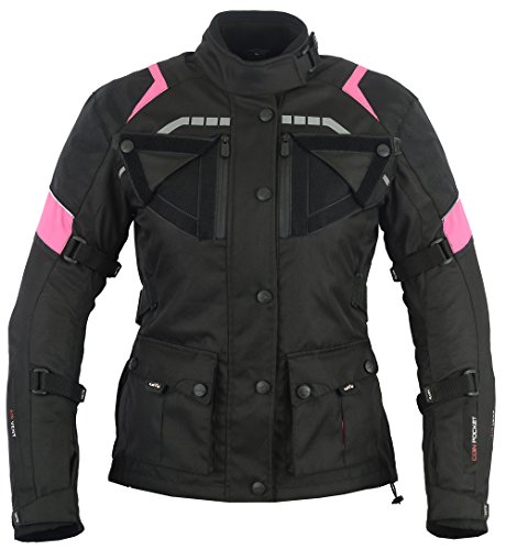 LOVO Chaqueta 3/4 para moto (Mujer) (2XL)