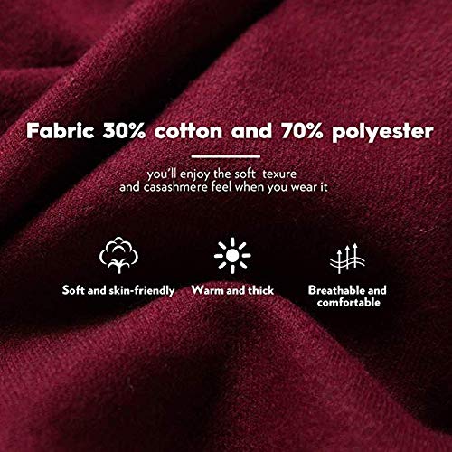 MaaMgic Bufanda de Invierno Para Mujer Chal Pashminas Foulard Grande Larga de 200 * 70CM Suave Mantón Grueso Multicolor para Mujeres