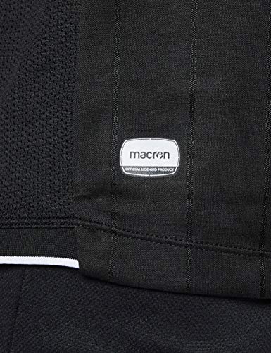 Macron Rfef 20 Match Day Man Shirt Referee SS Blk/Wht SR, Camiseta árbitro Negro Real Federación Española de Fútbol Hombre, Negro, M