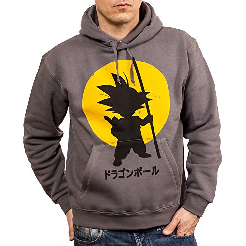 MAKAYA Sudadera con Capucha - Son Goku - Dragon Negra L