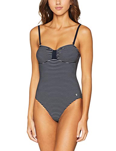 Marc O'Polo Body & Beach Beach W-Beachsuit Traje de baño de una Pieza, Blue (Dark Blue 001), 100C para Mujer