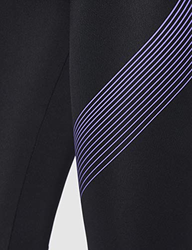 Marca Amazon - AURIQUE Bal181la18 - leggings deporte mujer Mujer, Negro (Black/Dahlia Purple), 34, Label:XXS