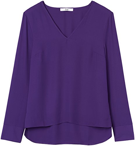 Marca Amazon - find. Blusa Mujer, Morado (Violet Indigo 19-3750), 36, Label: XS