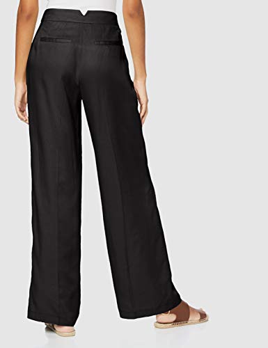 Marca Amazon - find. Pantalón Ancho Mujer, Negro (Black), 40, Label: M