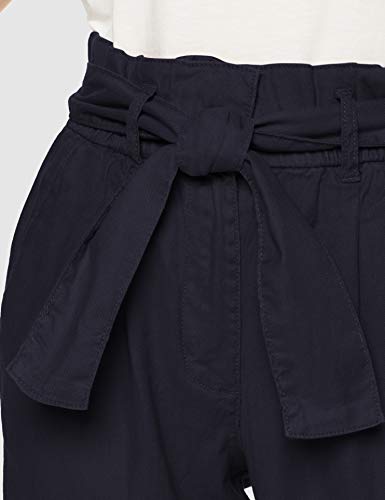 Marca Amazon - find. Pantalón con Cintura de Fuelle Mujer, Azul (Navy Blazer 19-1923 Tcx)), 42, Label: L