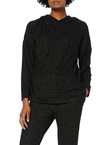 Marca Amazon - find. Sudadera con Capucha de Algodón, Negro (Black), 40