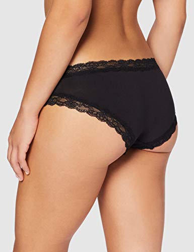 Marca Amazon - IRIS & LILLY BELK014M5, Bragas para Mujer, Negro (Black), L, Pack de 5