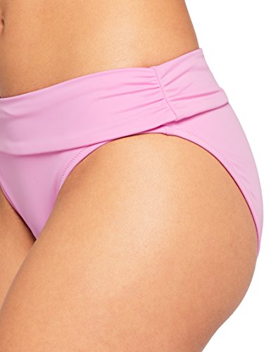 Marca Amazon - IRIS & LILLY Braguita de Bikini con Cintura Vuelta Mujer, Rosa (Hot Orchid), S, Label: S