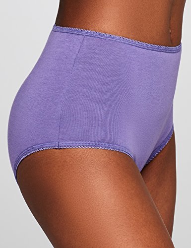 Marca Amazon - Iris & Lilly Waist Slip Mujer, Pack de 5, Multicolor (Navy Sky/veronica), XL, Label: XL