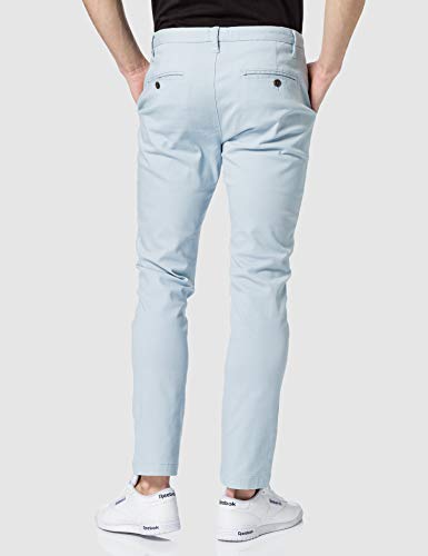 Marca Amazon - MERAKI Pantalones Chinos Estrechos Hombre, Azul (Cashmere Blue), 38W / 34L, Label: 38W / 34L