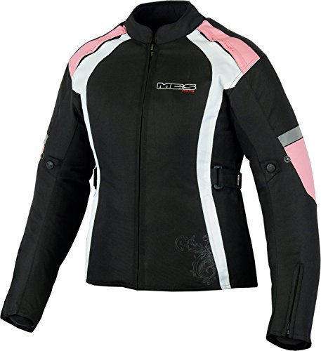 MBSmoto MJ24 Chaqueta moto moto para mujer Touring Chaqueta textil impermeable a prueba de viento (rosa bebé, XL)