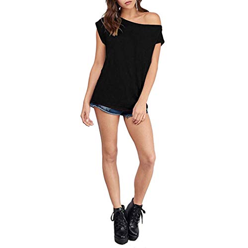 MEIbax Mujer Camiseta Tirantes Verano/Hombro sin Tirantes Color sólido/Mujeres Camisetas sin Mangas Tank Tops Dama Blusa Camisas Chaleco Deportiva Deporte Gimnasio Casual Suelta