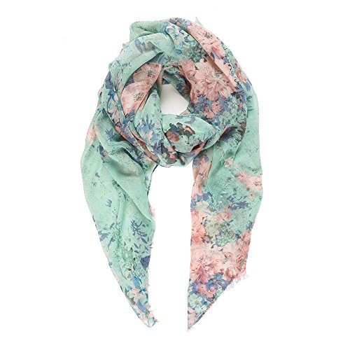 MELIFLUOS DESIGNED IN SPAIN Pañuelos Fular Foulard Mujer Bufandas Estampado Diseño Español 100% Viscosa (P077-5)