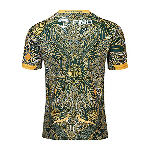 Mempire SudáFrica Rugby Jersey Camisas De Rugby para Hombres Ropa Deportiva Regular Fit (Green, XXXL)