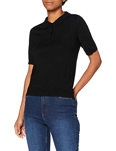 MERAKI Jersey de Lana Merino Mujer, Negro (Black), 36, Label: XS