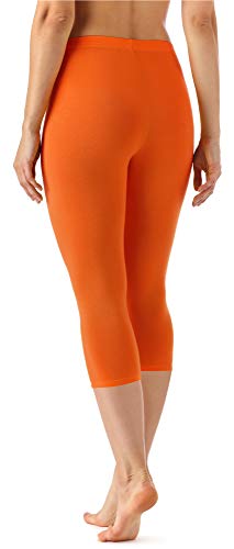 Merry Style Leggins 3/4 Mallas Deportivas Mujer MS10-144 (Naranja, L)