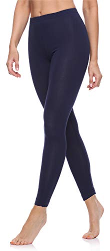 Merry Style Leggins Largos Mallas Deportivas Mujer MS10-198 (Azul Oscuro, L)