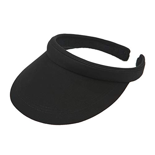 Michael Heinen Gorra de visera para golf y tenis, gorra de verano para mujer [Talla única] [negro]