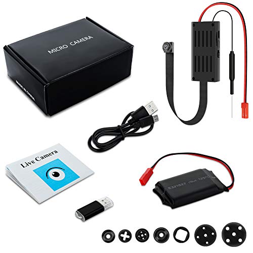 Mini Camaras Espia WiFi 4k DIY Cámaras Oculta IP Vigilancia Portátil Secreta Compacta con Detector de Movimiento, WLAN Camaras de Seguridad Pequeña（2.4Ghz）