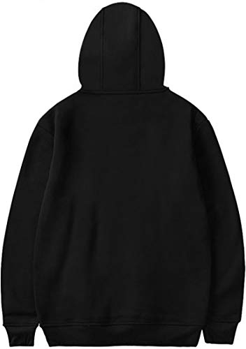 MINIDORA Vampire Diaries Hoodies Unisex Sudadera con Capucha Suéter de Drama(M,Negro)